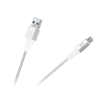 Datový kabel Rebel USB A - micro USB 0,5m bílý RB-6000-050-W