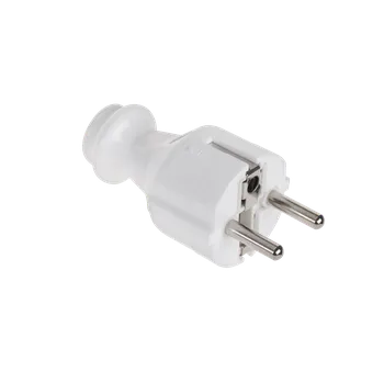 CABLETECH Síťová zástrčka rovná bílá WT30