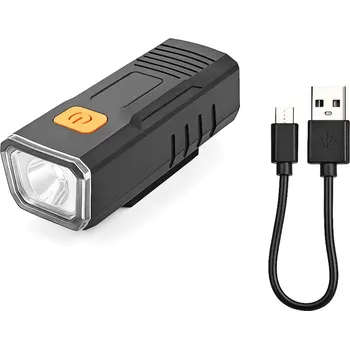 Cyklosvítilna Nakida FBL 72 – přední LED světlo na kolo, USB dobíjecí, 3 režimy, černé (přední světlo na kolo | cyklosvítilna | USB dobíjecí světlo na kolo | blikačka | přední svítilna | LED světlo na kolo | voděodolné světlo na kolo | světlo na řídítka | cyklistické)