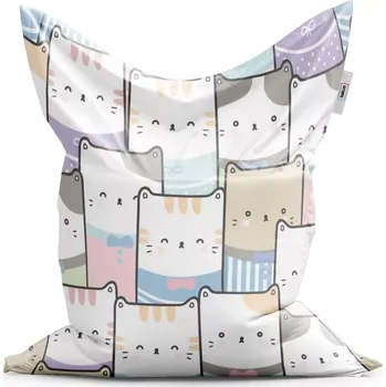 Sedací pytel Sablio Sedací vak Classic Barevná koťátka - 150x100 cm