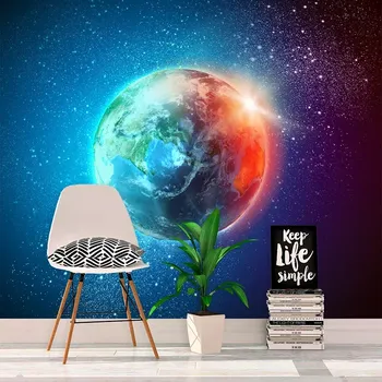 Tapeta Sablio Tapeta Země ve vesmíru - 125x75 cm