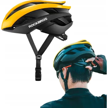 Cyklistická přilba Cyklistická helma ROCKBROS 10110004006 Žluto-černá Silniční (velikost M)