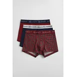 SPODNÍ PRÁDLO GANT PAISLEY PRINT TRUNK 3-PACK GB PLUMPED RED