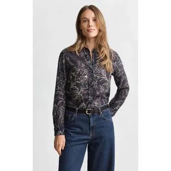 Dámská košile KOŠILE GANT REG FLORAL PRINT CTN SILK SHIRT EVENING BLUE
