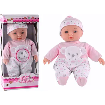 Panenka miminko Růžové pyžamo s medvídkem Čepička Zvuky