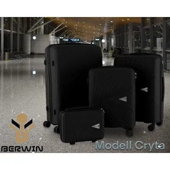 Cestovní sada 3 kufrů XL L M + kosmetická taška tvrdé TSA 4 kolečka lehké M19746