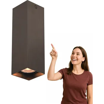 Stropní svítidlo přisazené Italux 10 W GU10 5,8 cm hnědé