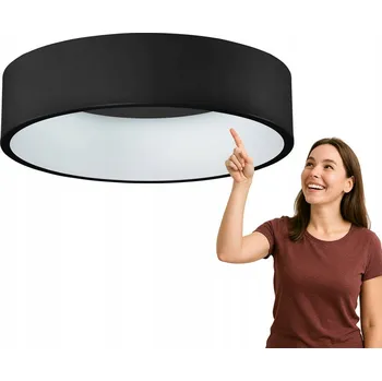 Kulatý Stropní Svítidlo Italux 450, černé