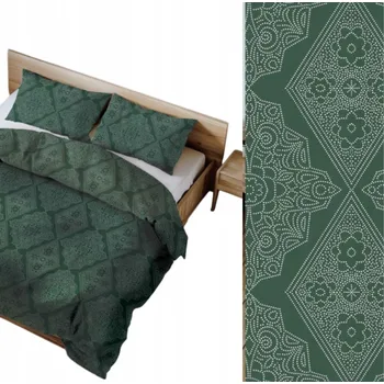 Povlečení Povlečení 160x200 Geometrické Vzor Zapínání na Zip Česká výroba ZELENÉ