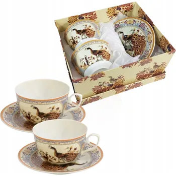 Porcelánový Šálek Remis Peacock Blue 220 ml 2 ks