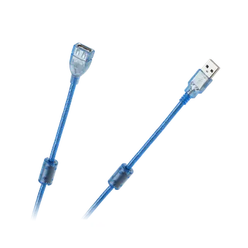 Prodlužovací kabel CABLETECH Prodlužovací USB kabel 5m stínění + filtr KPO3866-5