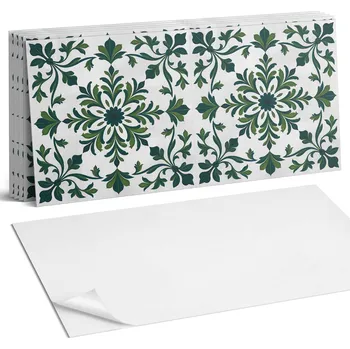 Dlažba Samolepicí vinylové dlaždice s rostlinným vzorem a ornamenty 6 Ks 60x30 cm