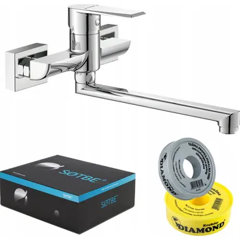 Vodovodní baterie Nástěnná umyvadlová baterie Sotbe VORMA, stříbrná