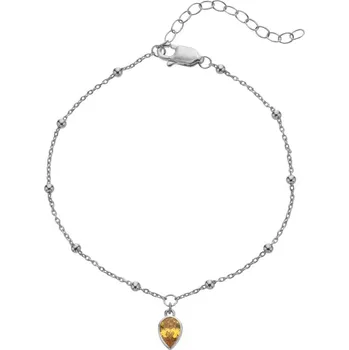 Náramek Hot Diamonds Stříbrný náramek pro ženy narozené v listopadu Silver Whisper SWB035 + 2 měsíce na vrácení zboží