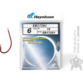 Hayabusa Háčky H.MRS172 RED - Velikost 6