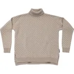 Dámský vlněný svetr Devold SORISEN WOOL HIGH NECK L Růžová, Bílá