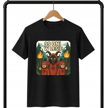 Chlapecké tričko DĚTSKÉ ČERNÉ TRIČKO ROBLOX 99 DNÍ V LESE KULTISTÉ VELIKOST 2XS 104CM