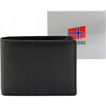 Peněženka Peněženka NORDEE , přírodní kůže, černá - muž