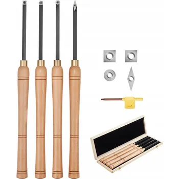 Příslušenstí k soustruhu VEVOR MBMGCDYTSYDPUN4IX001V0 sada nožů na soustružení dřeva 4 ks