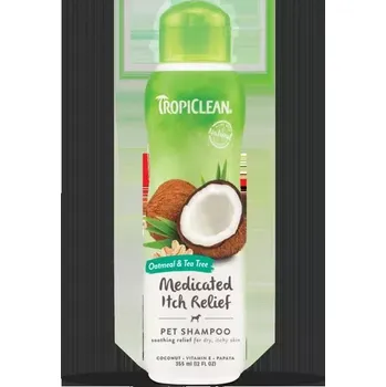 Kosmetika pro psa TROPICLEAN šampón ovesné vločky a čajovník 355ml