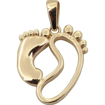 Přívěsek Zlatý přívěsek stopy 2723LOT (585/1000) 1.2 g