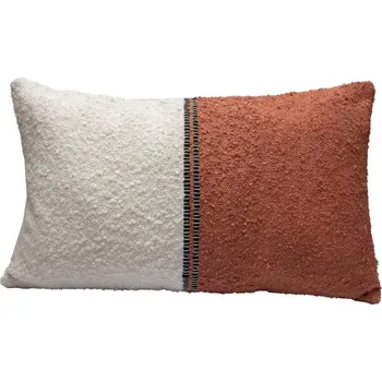 Polštář Blancheporte Obdélníkový dvoubarevný polštářek režná/terakota