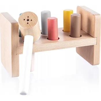 Dřevěná hračka ZOPA Dřevěné kladívko zatloukačka