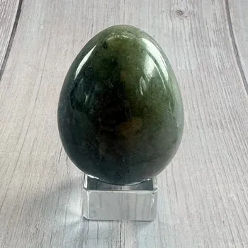 Labradorit vajíčko bytová dekorace 4 cca 4,5 x 6,2 cm, 206 g