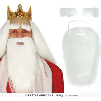 Karnevalový kostým Plnovous v bílé barvě