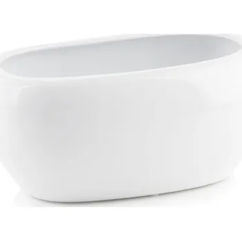 Květináč Květináč keramika bílý Polnix 27 cm x 17 x 13 cm