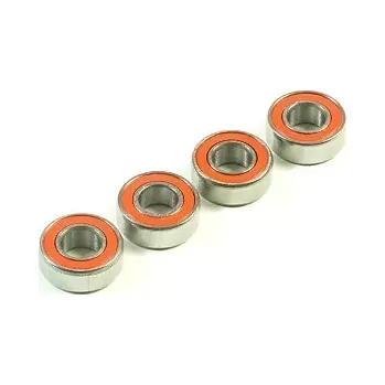 RC náhradní díl SWORKz kuličkové ložiska s červenou gum. prachovkou 5x11x4mm, 4 ks.