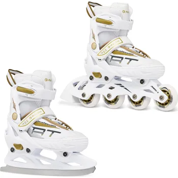 Kolečkové brusle RAVEN Kolečkové brusle 2v1 Raven Profession 38/42 BÍLÁ|ŽLUTÁ