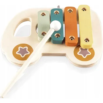 Dřevěná hračka ZOPA Dřevěný tahací xylofon, xylofon