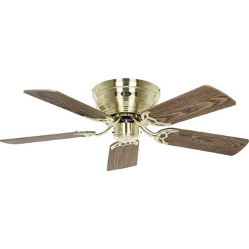Stropní ventilátor CasaFan FLAT 103-III MG-EA/BU Flügel Eiche antik/Buche stropní ventilátor 65 W (Ø x v) 103 cm x 164 mm mosazná (kartáčov