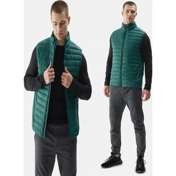 Pánská vesta 4F pánská vesta 4FAW23TVESM062 zelená, velikost M