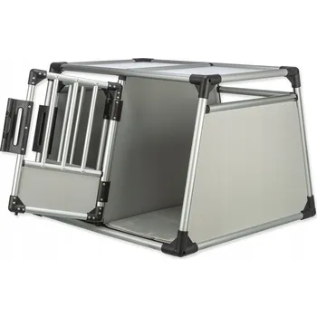 přepravka pro zvíře Trixie Přepravka pro psy stříbrná M/L 95 cm x 88 cm 69 cm