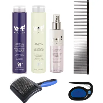 Kosmetika pro psa K-online Bělící a rozjasňující balíček DOMÁCÍ PÉČE pro psy s prořezávačem