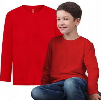 TH Clothes dětské tričko červené bavlna velikost 140