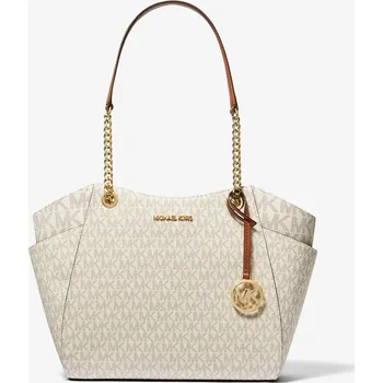 Kabelka Michael Kors Jet Set Large Logo Tote Bag Vanilla