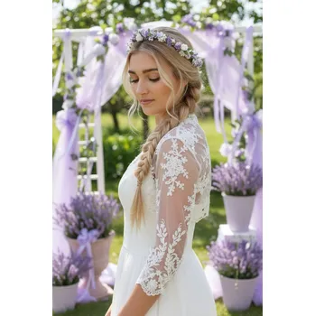 Bolerko Glara Tylové bolerko s krajkou 930955