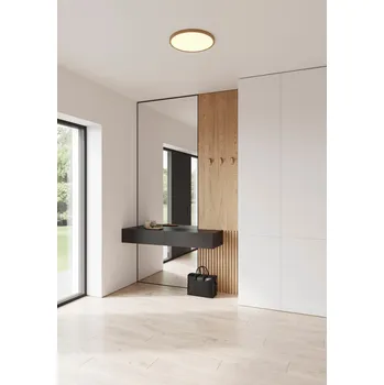 NORDLUX Oja 42 IP20 2700K step-Dim stropní svítidlo dřevěná fólie 47286004