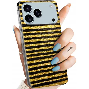 Pouzdro na mobilní telefon Zadní Kryt Hello Case pro Apple iPhone 17 Pro Max, zlatý