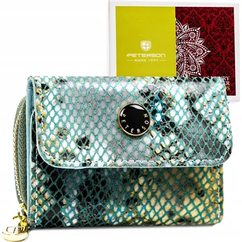 Peterson dámská peněženka z pravé kůže modrá