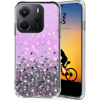 Pouzdro na mobilní telefon Zadní Kryt WWW pro Xiaomi Redmi Note 14 5G fialový