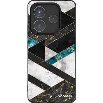 Pouzdro na mobilní telefon Picasee silikonový černý obal pro Xiaomi Redmi Note 14 5G - Dark geometry