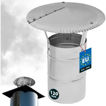Střecha Kouřová stříška pro komínovou rouru pozinkovaná ø120 - Ø120