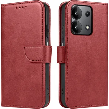 Pouzdro na mobilní telefon Pouzdro s klopou KrainaGSM pro Xiaomi Redmi Note 13 Pro 4G, červené