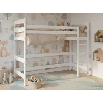 Postel BMS Vyvýšená postel ANTRESOLA | bílá 90 x 200 cm