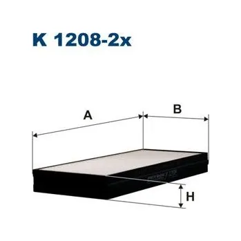 Ventilátor topení a klimatizace Filtr, vzduch v interiéru FILTRON K 1208-2x
