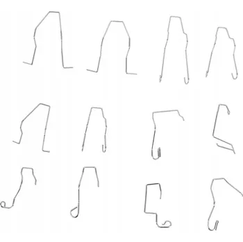 DRŽÁK PRUŽINKA SVORKY PRUŽINOVÉ UCHYCENÍ ŽÁROVKY 12 KS